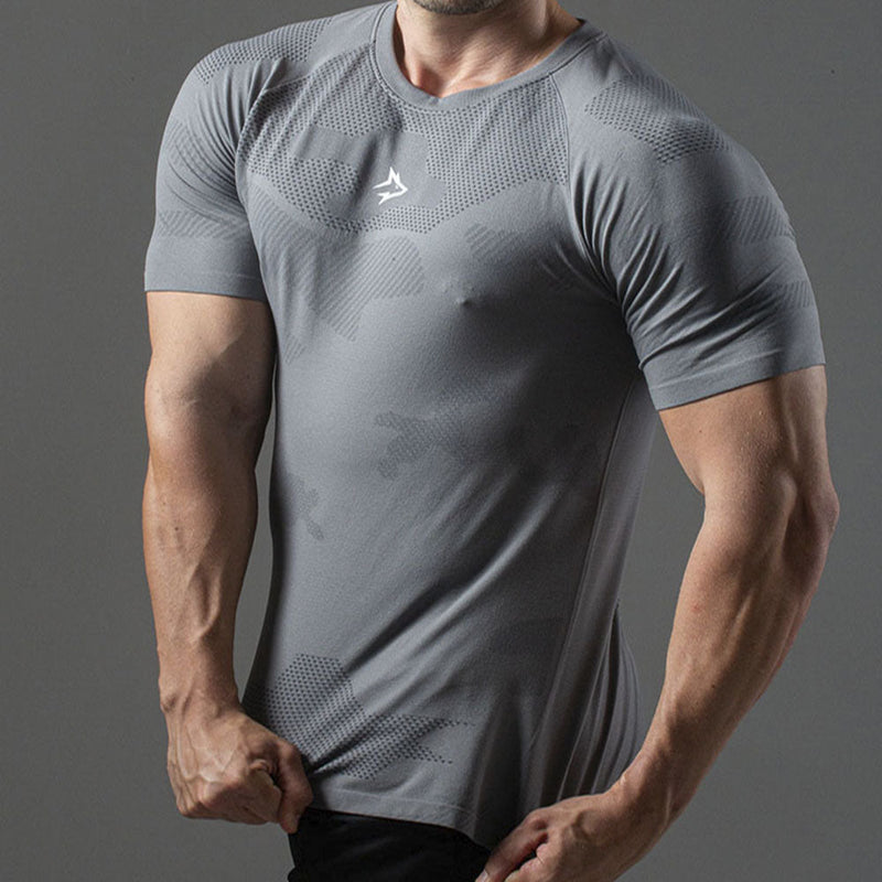 Camiseta Apex Dry Middle Lupus Cinza - Sem Costura