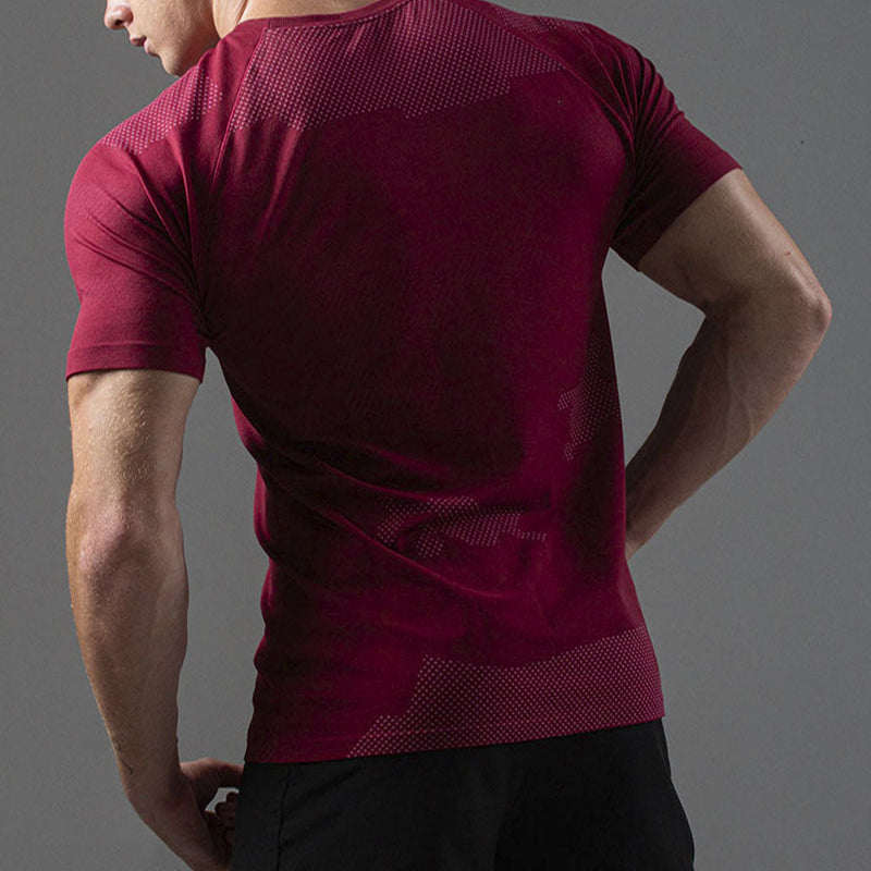 Camiseta Apex Dry Middle Lupus Vinho - Sem Costura