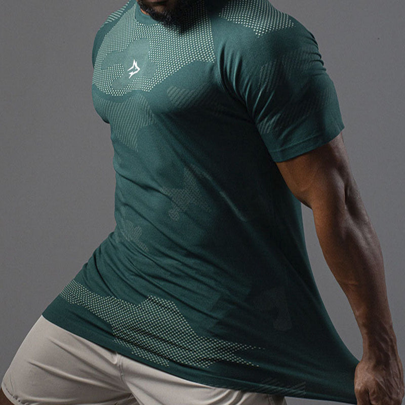 Camiseta Apex Dry Middle Lupus Verde - Sem Costura