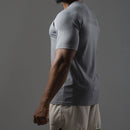 Camiseta Apex Dry New Tenacity Cinza - Sem Costura