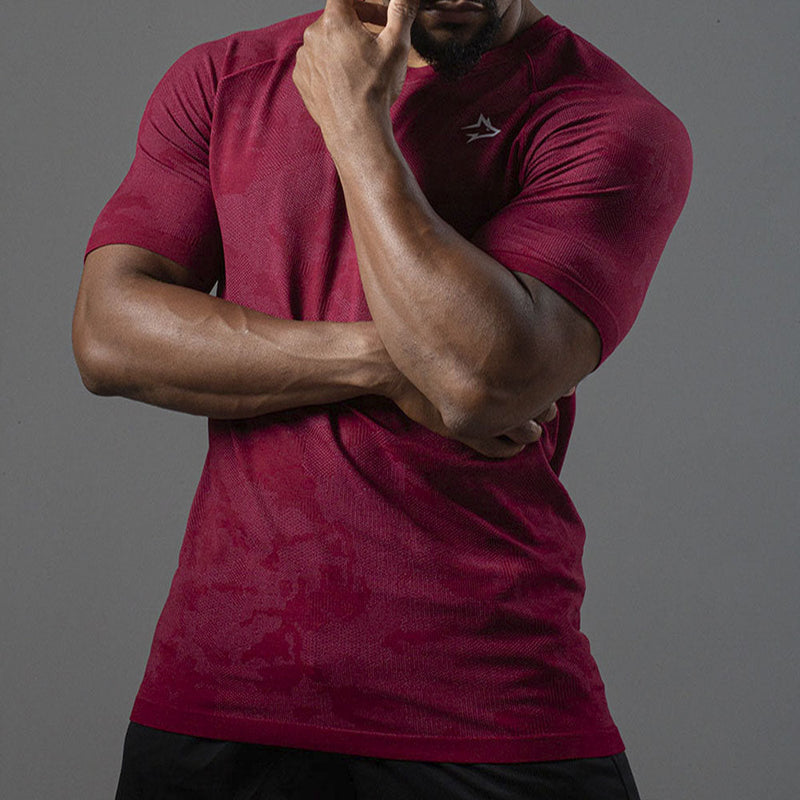 Camiseta Apex Dry New Lupus Vinho - Sem Costura