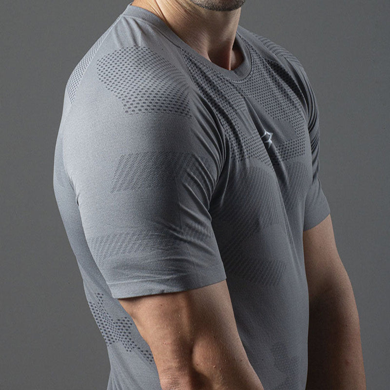 Camiseta Apex Dry Middle Lupus Cinza - Sem Costura