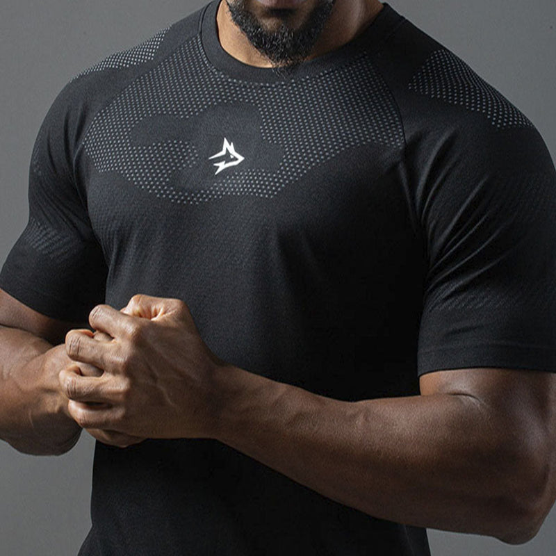 Camiseta Apex Dry Middle Lupus Preto - Sem Costura