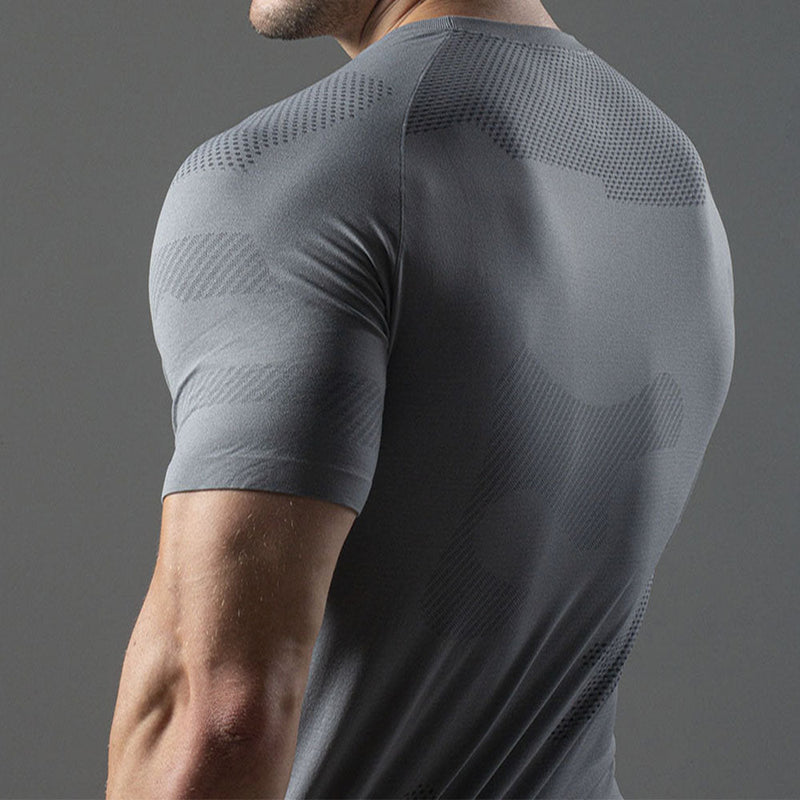 Camiseta Apex Dry Middle Lupus Cinza - Sem Costura