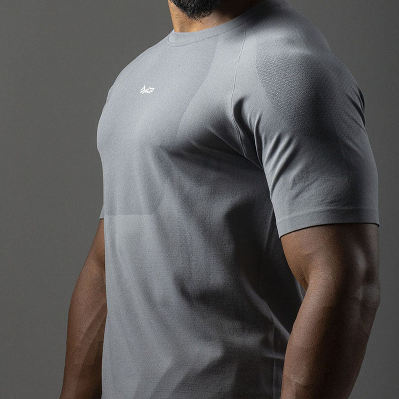 Camiseta Apex Dry New Tenacity Cinza - Sem Costura