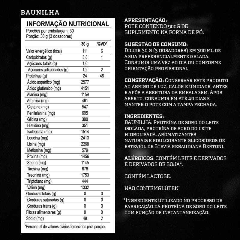 Whey Iso Hydro Clean 900g Integralmedica