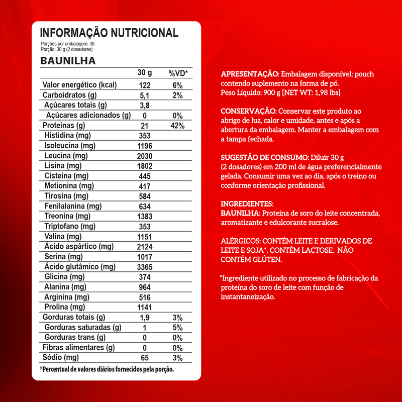 WHEY 100% REFIL 907G POUCH INTEGRALMEDICA