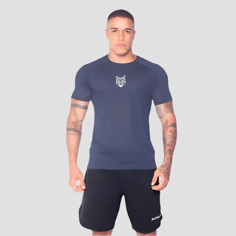 Kit 6 Camisetas Dry Fit Lobo Geométrico