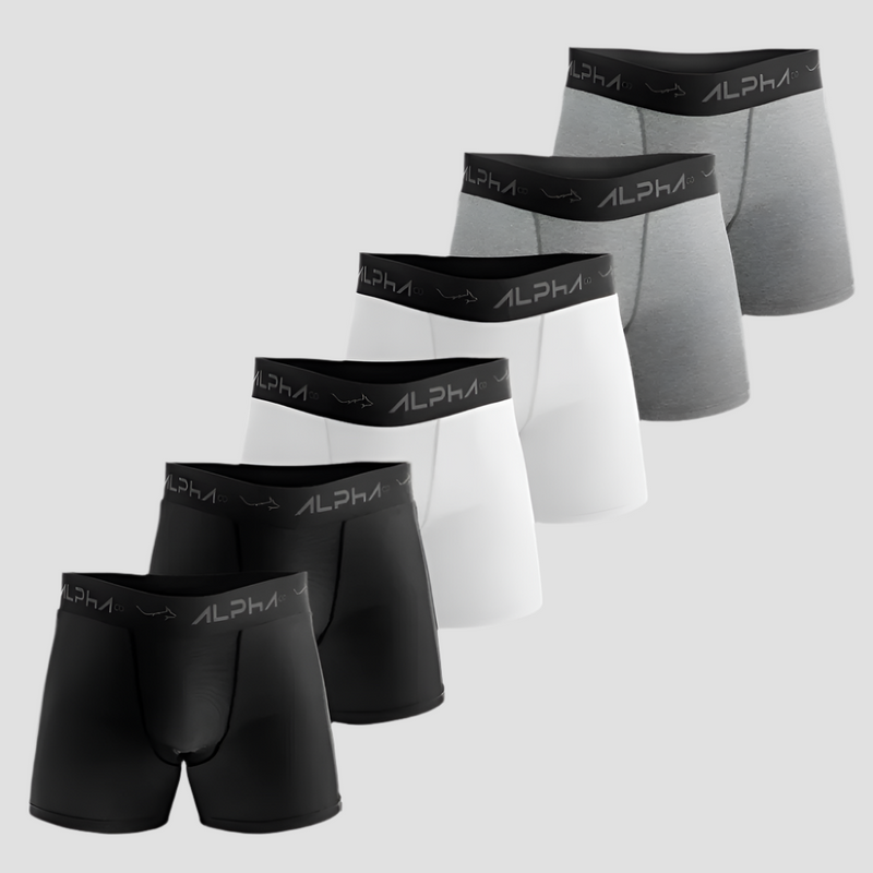 Kit 6 Cuecas Boxer Cotton - Alpha Co