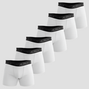 Kit 6 Cuecas Boxer Cotton Branca - Alpha Co