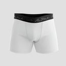 Kit 5 Cuecas Boxer Cotton Branca - Alpha Co