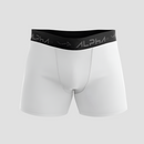 Kit 6 Cuecas Boxer Cotton Branca - Alpha Co