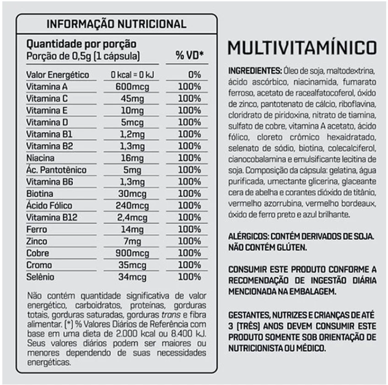 Multivitamínico 30 Caps Dux Nutrition