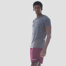 Camiseta Dry Fit Essential Mescla Cinza