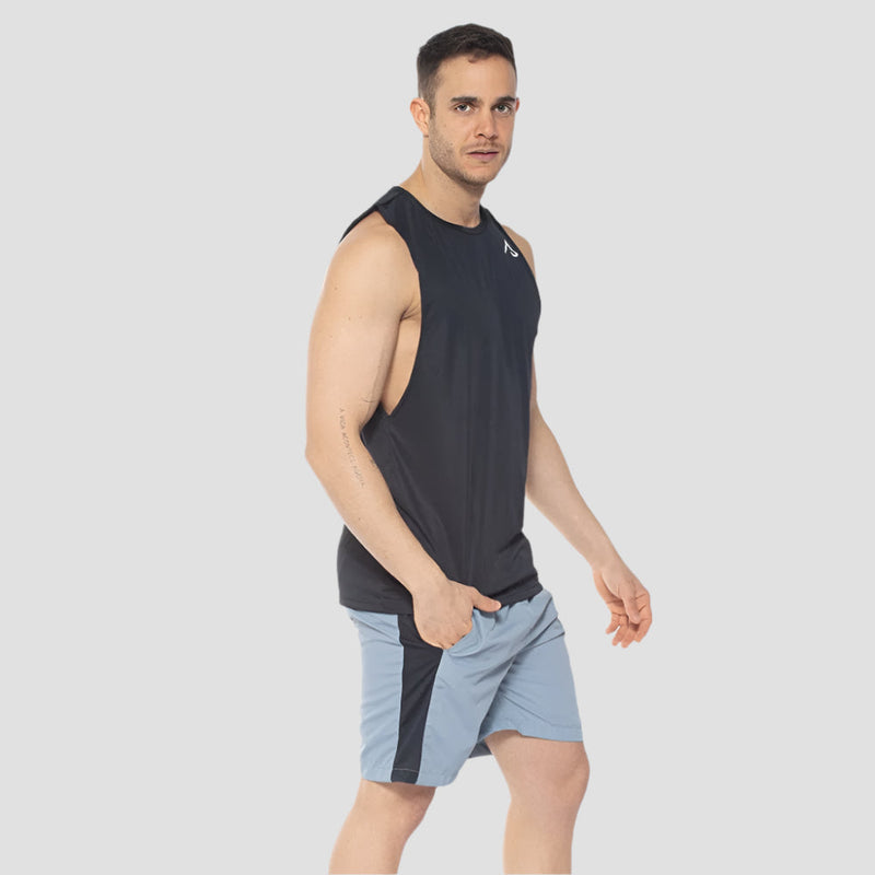 Regata Machão Dry Fit Wolf Preto