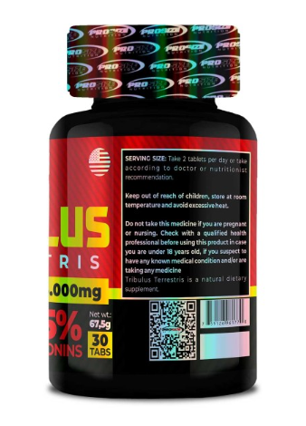 TRIBULUS 95% SAPORININS  100 CAPS PROSIZE