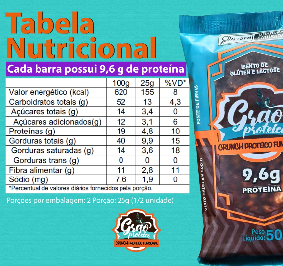CRUNCH PROTEICO FUNCIONAL 50G