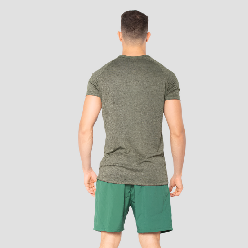 Camiseta Dry Fit  New Fluid Mescla Verde