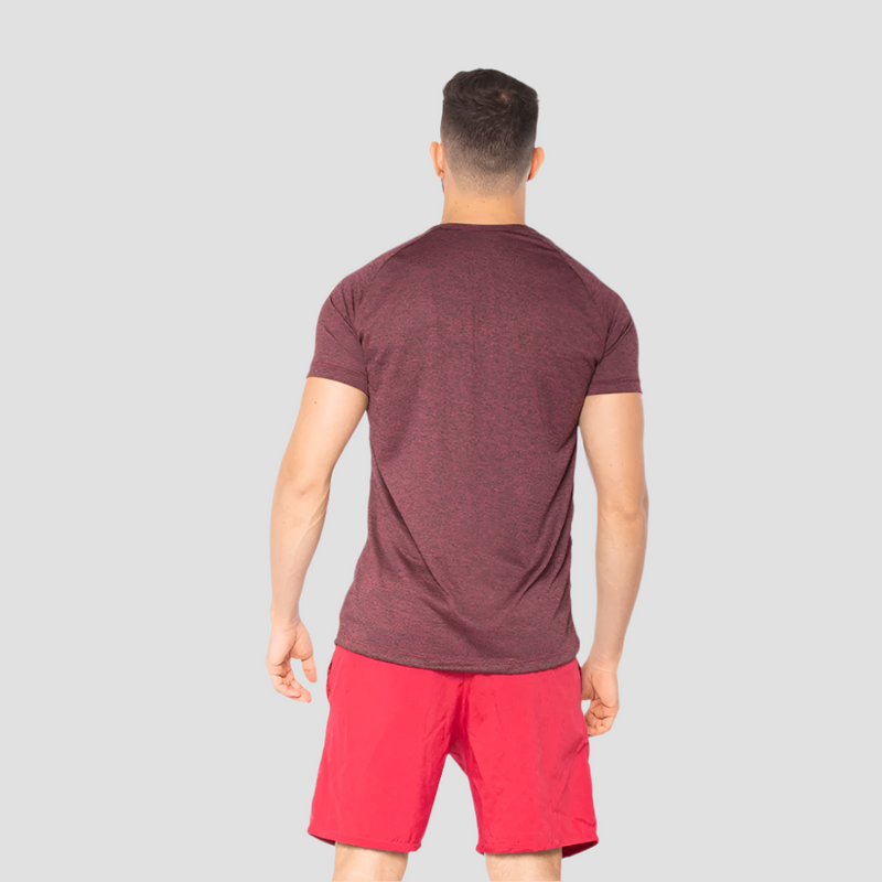 Camiseta Dry Fit  New Fluid Mescla Vinho