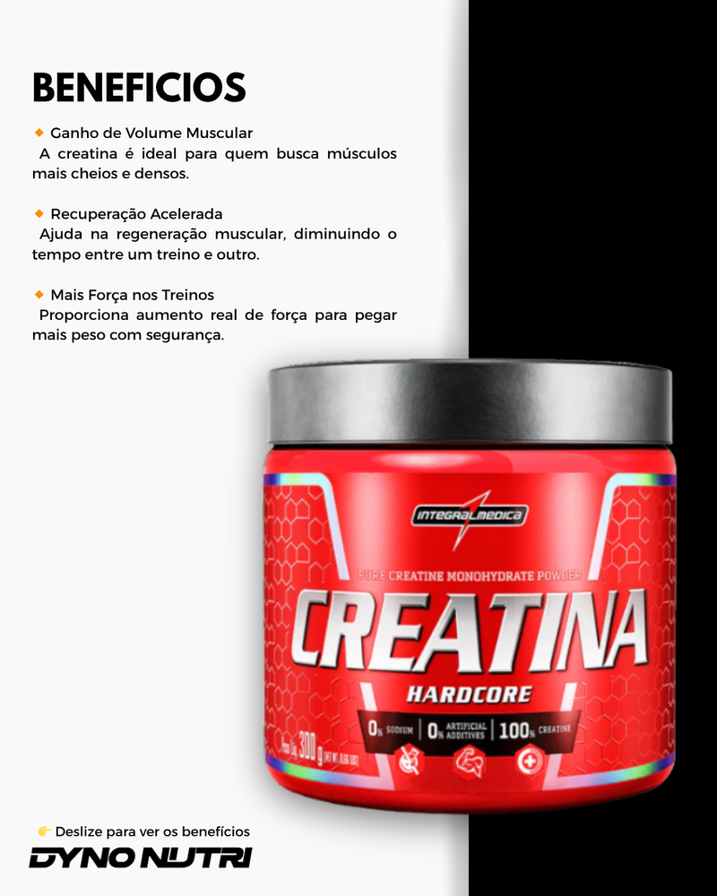 Combo Whey 100% 900g + Creatina 300g + Coq 800 ml Integralmedica