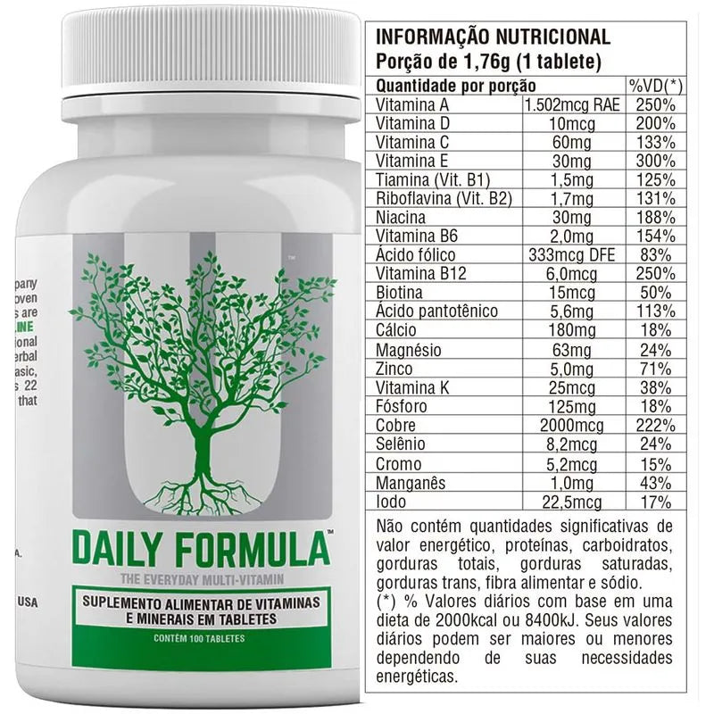 Multivitaminico Daily Formula 100tabs Universal