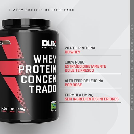 Whey Protein Concentrado 900g Dux Nutrition