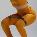 Conjunto Basic Feminino Top e Calça - New Horizon Amarelo Mostarda