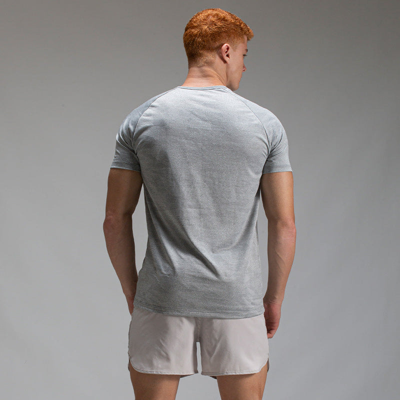 Camiseta Dry Fit Camuflada New Lupus Cinza Gelo