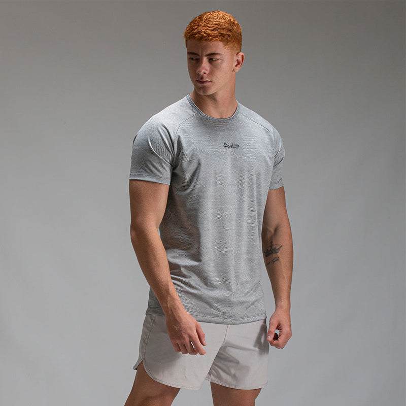 Camiseta Dry Fit Camuflada New Tenacity Cinza Gelo