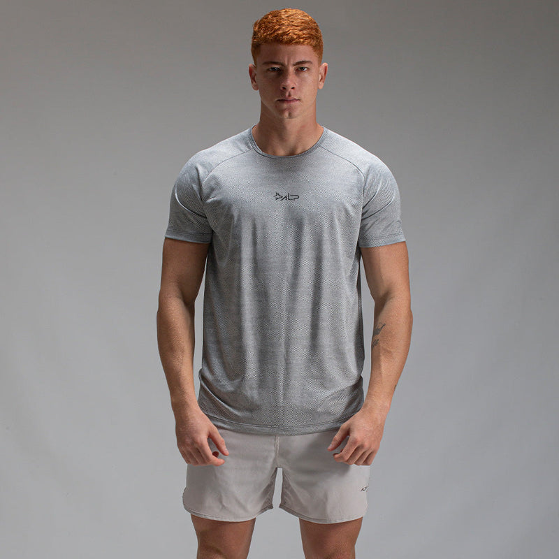 Camiseta Dry Fit Camuflada New Tenacity Cinza Gelo