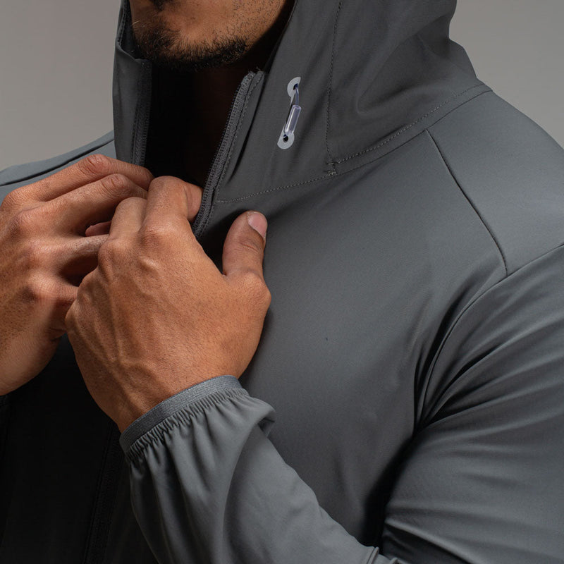 Corta Vento Com Capuz Lupus Core Chumbo