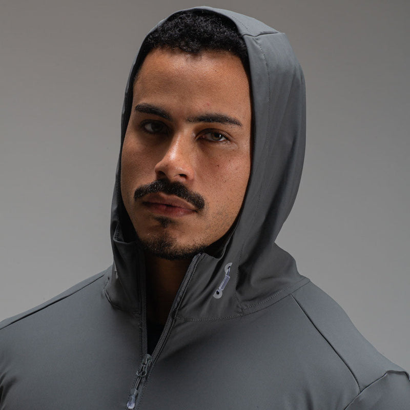 Corta Vento Com Capuz Lupus Core Chumbo