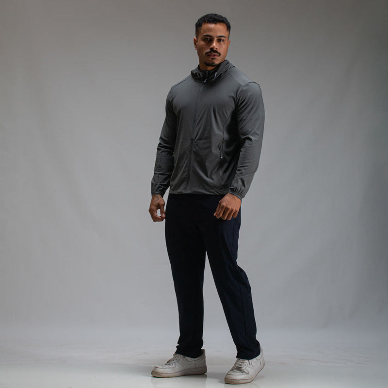 Corta Vento Com Capuz Lupus Core Chumbo