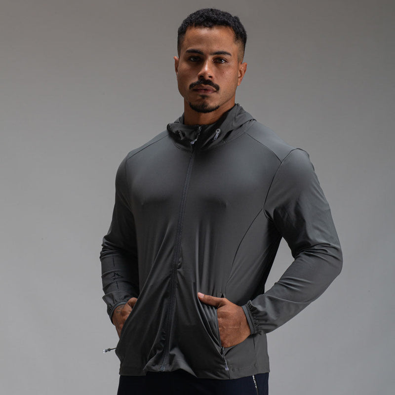 Corta Vento Com Capuz Lupus Core Chumbo