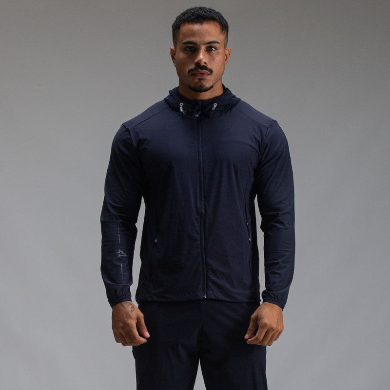 Corta Vento Com Capuz Lupus Core Marinho