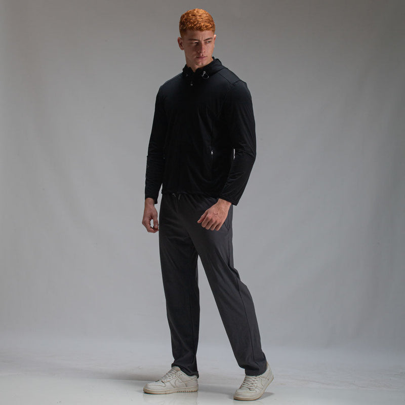 Corta Vento Com Capuz Lupus Core Preto