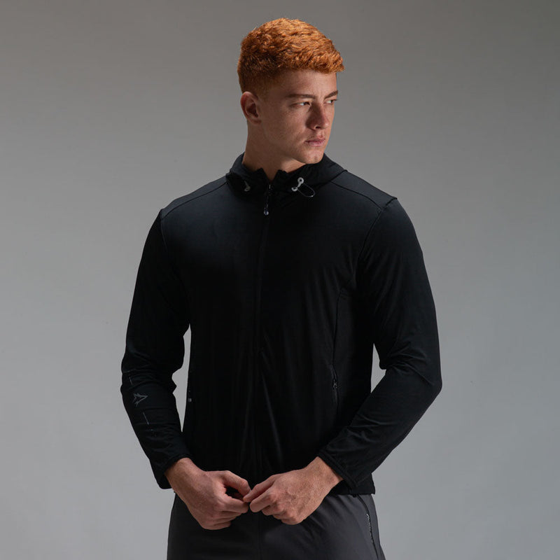 Corta Vento Com Capuz Lupus Core Preto