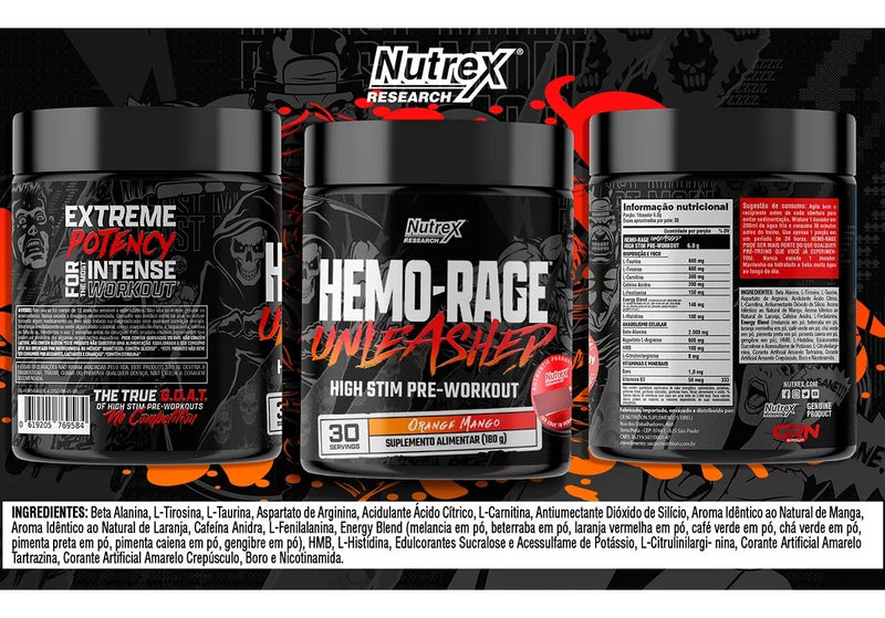 Hemo-Rage Unleashed 30 Doses Nutrex