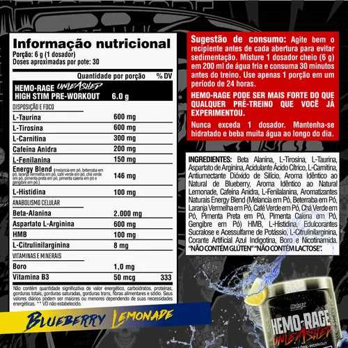 Hemo-Rage Unleashed 30 Doses Nutrex