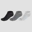 Kit 3 Meias Masculinas Cano Curto Alpha Co - Branco/Cinza/Preto
