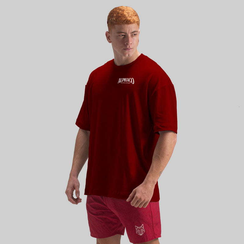 Camiseta Oversized Classic Carmim