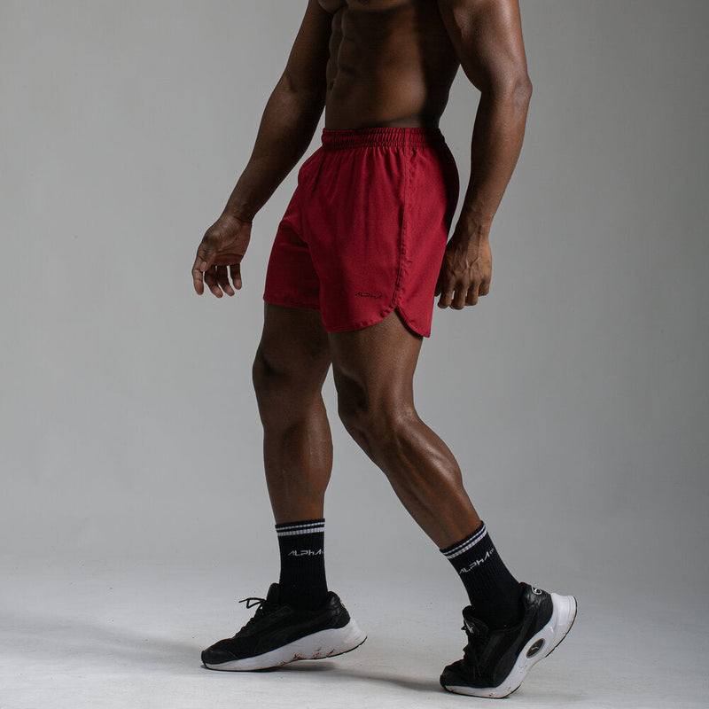 Short Corrida Masculino Dry Fit - Bordô