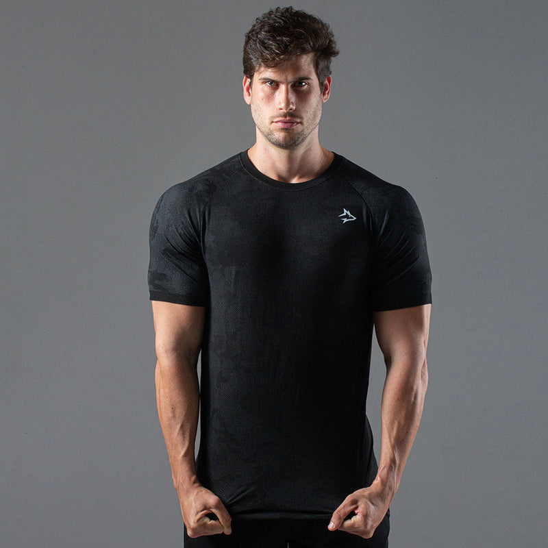 Camiseta Apex Dry New Lupus Preto - Sem Costura