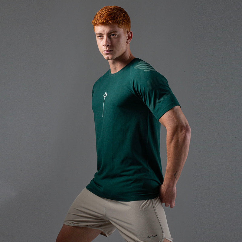 Camiseta Apex Dry Line Lupus Verde - Sem Costura