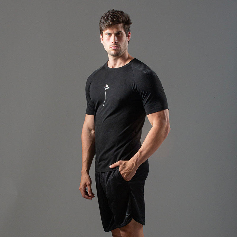 Camiseta Apex Dry Line Lupus Preto - Sem Costura