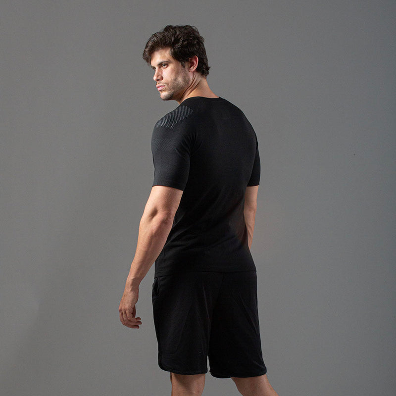 Camiseta Apex Dry Line Lupus Preto - Sem Costura