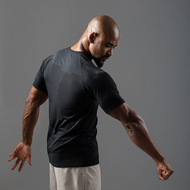 Camiseta Apex Dry Middle Lupus Preto - Sem Costura