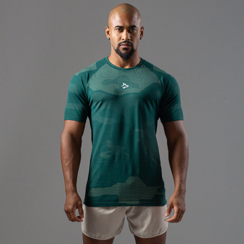 Camiseta Apex Dry Middle Lupus Verde - Sem Costura