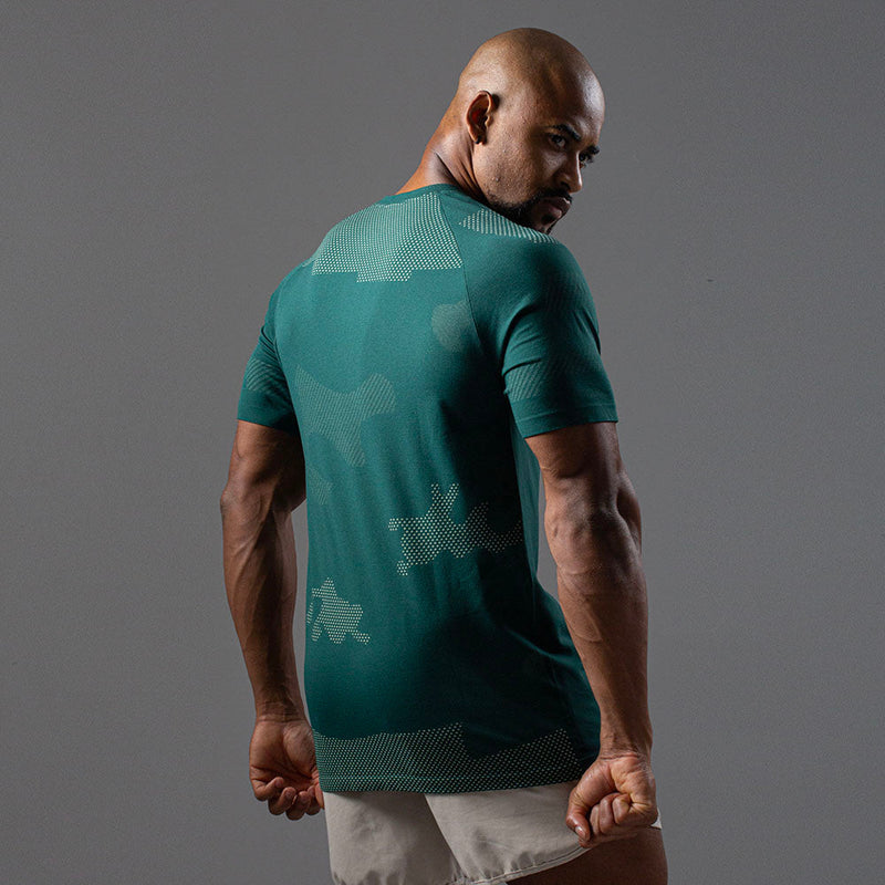 Camiseta Apex Dry Middle Lupus Verde - Sem Costura