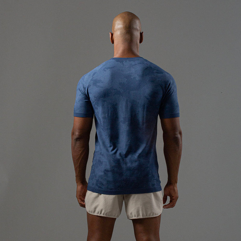 Camiseta Apex Dry New Lupus Marinho - Sem Costura